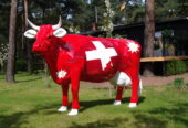 Edelweiß von der Alm  > Kuh lebensgroß / Hauseigenes 3D Modell des Unternehmens Deko mit Pfiff International / Tel. 0049 33767 30 750