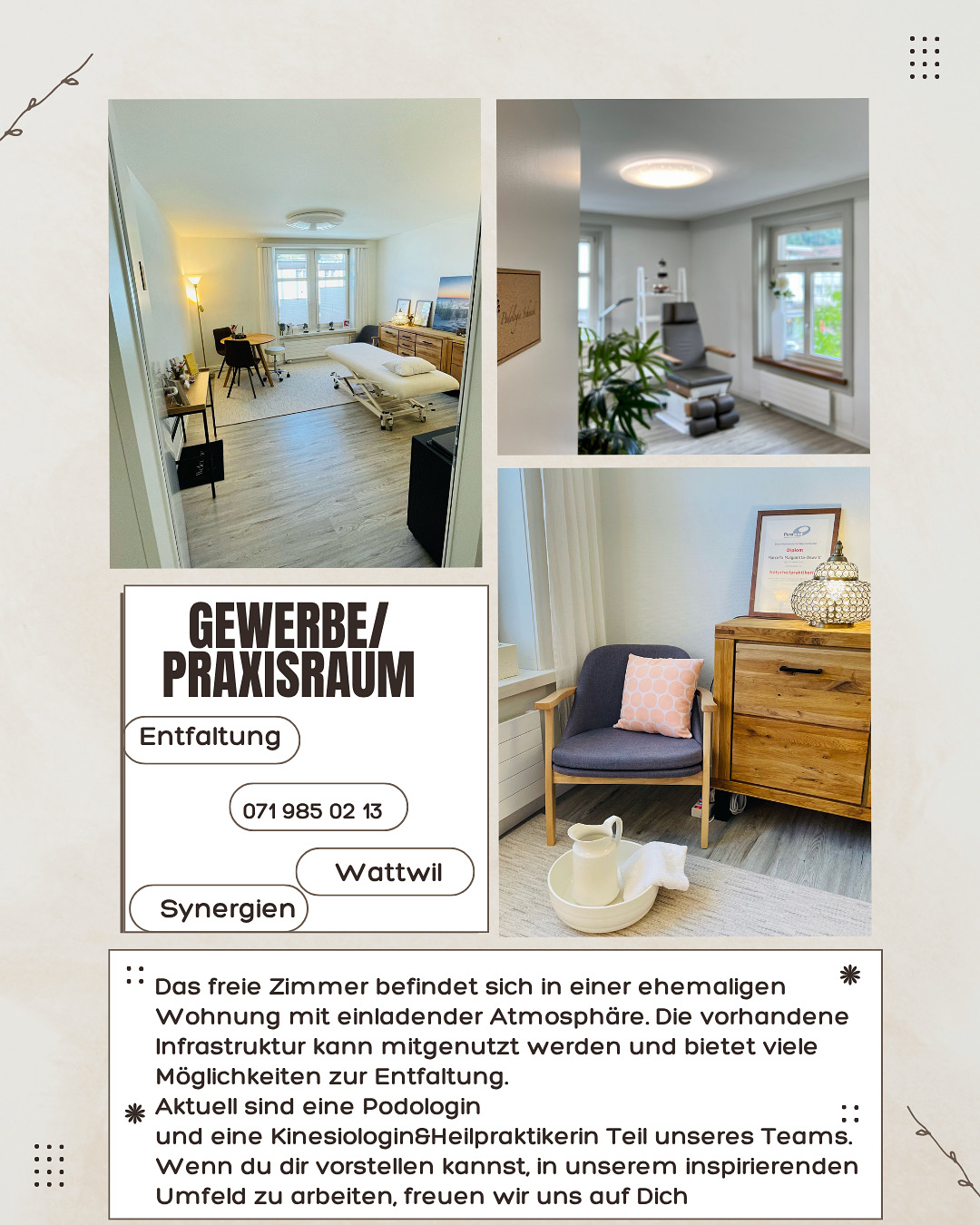 Praxis/ Gwerberaum