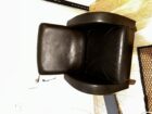 Eleganter Leder Sessel – schwarz