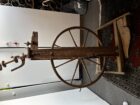 Antik Vintage Holz Spinnrad aus Massivholz