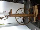 Antik Vintage Holz Spinnrad aus Massivholz