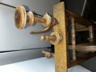 Antik Vintage Holz Spinnrad aus Massivholz
