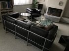 Le Corbusier replika Leder Sofa schwarz