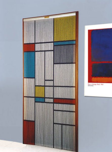Insektenvorhang / Türvorhang Standard Design Buntglas