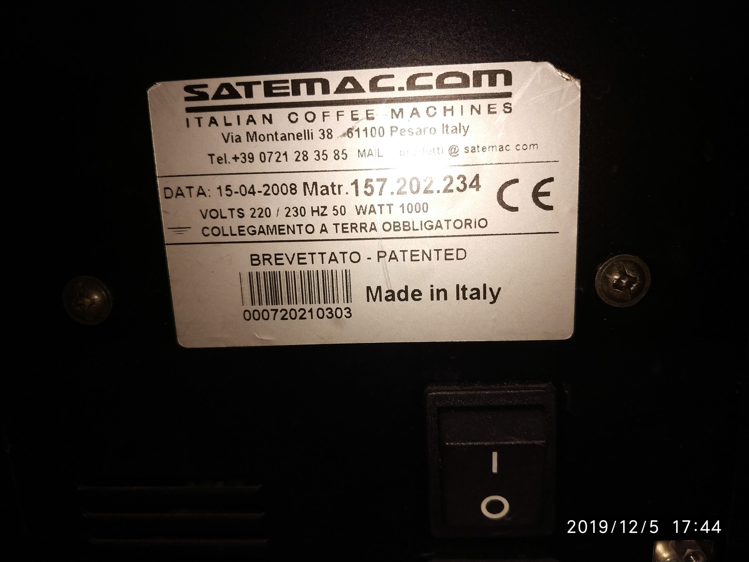 professionelle italienische Kaffeemaschine für Bar.