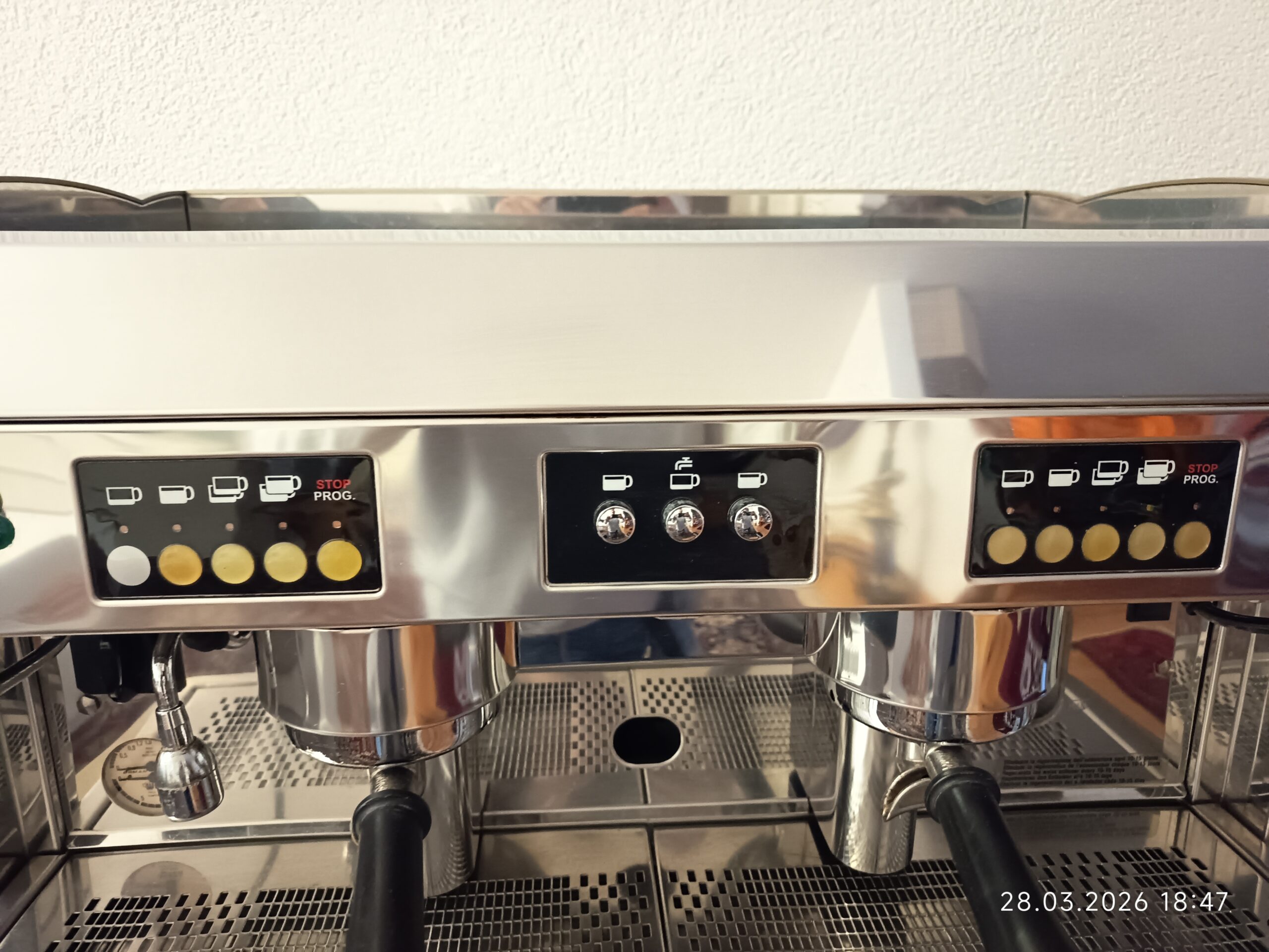 professionelle italienische Kaffeemaschine für Bar.