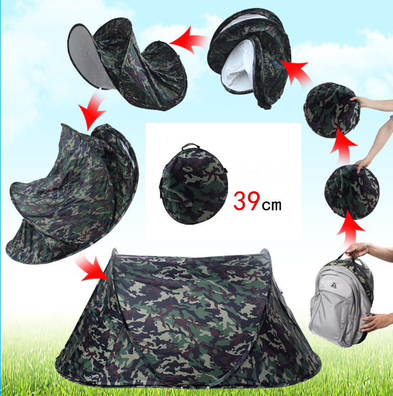 ⛺ Pop Up Wurfzelt 2 Personen 39 cm Packmass Wasserdicht