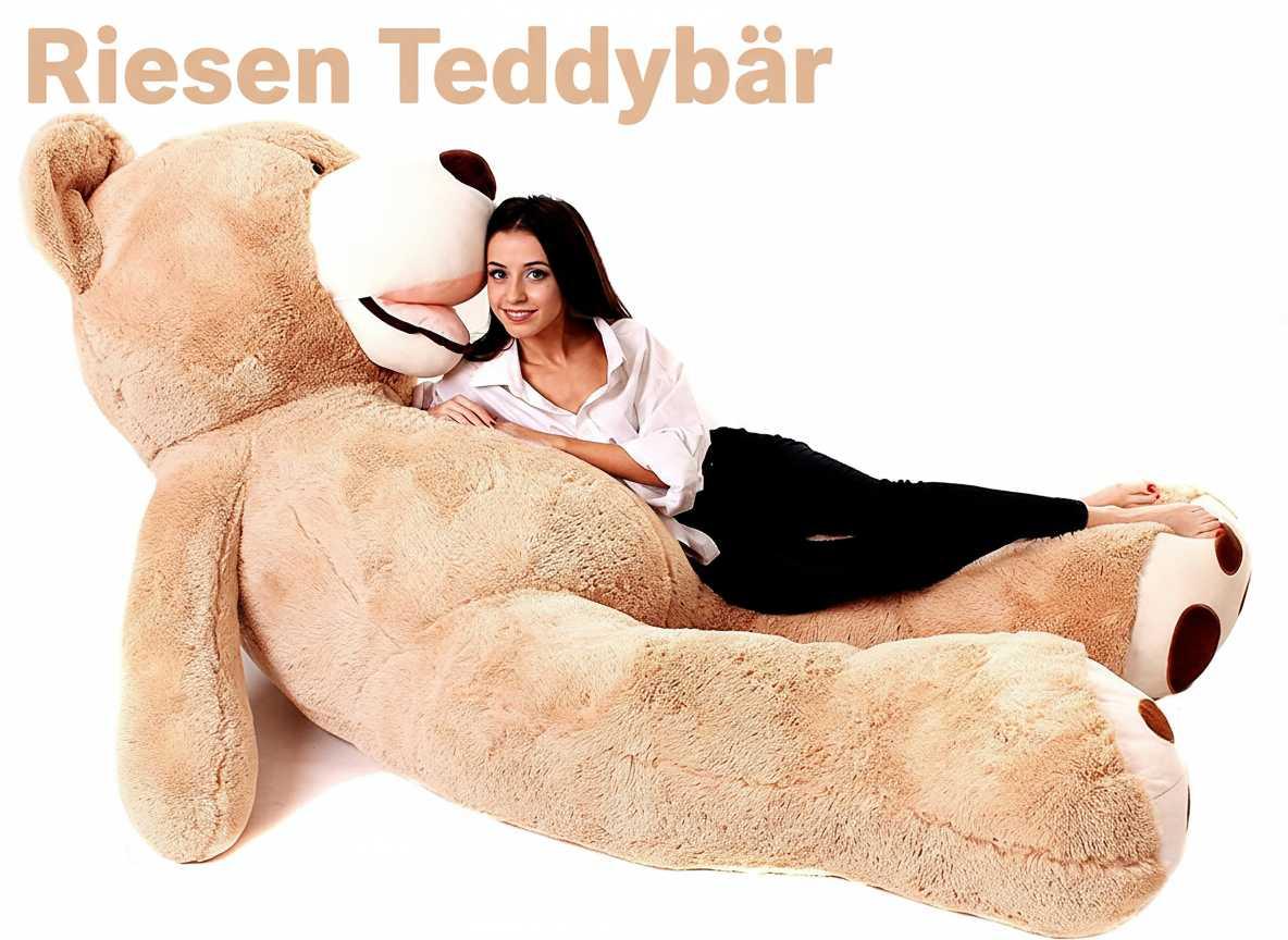 🧸 Teddybär 260 cm XXL Kuschelbär Plüschtier Geschenk