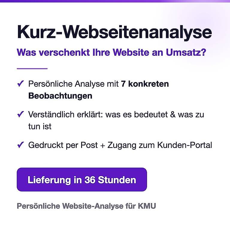 Webseiten-Analyse: was verschenkt Ihre Website an Umsatz?