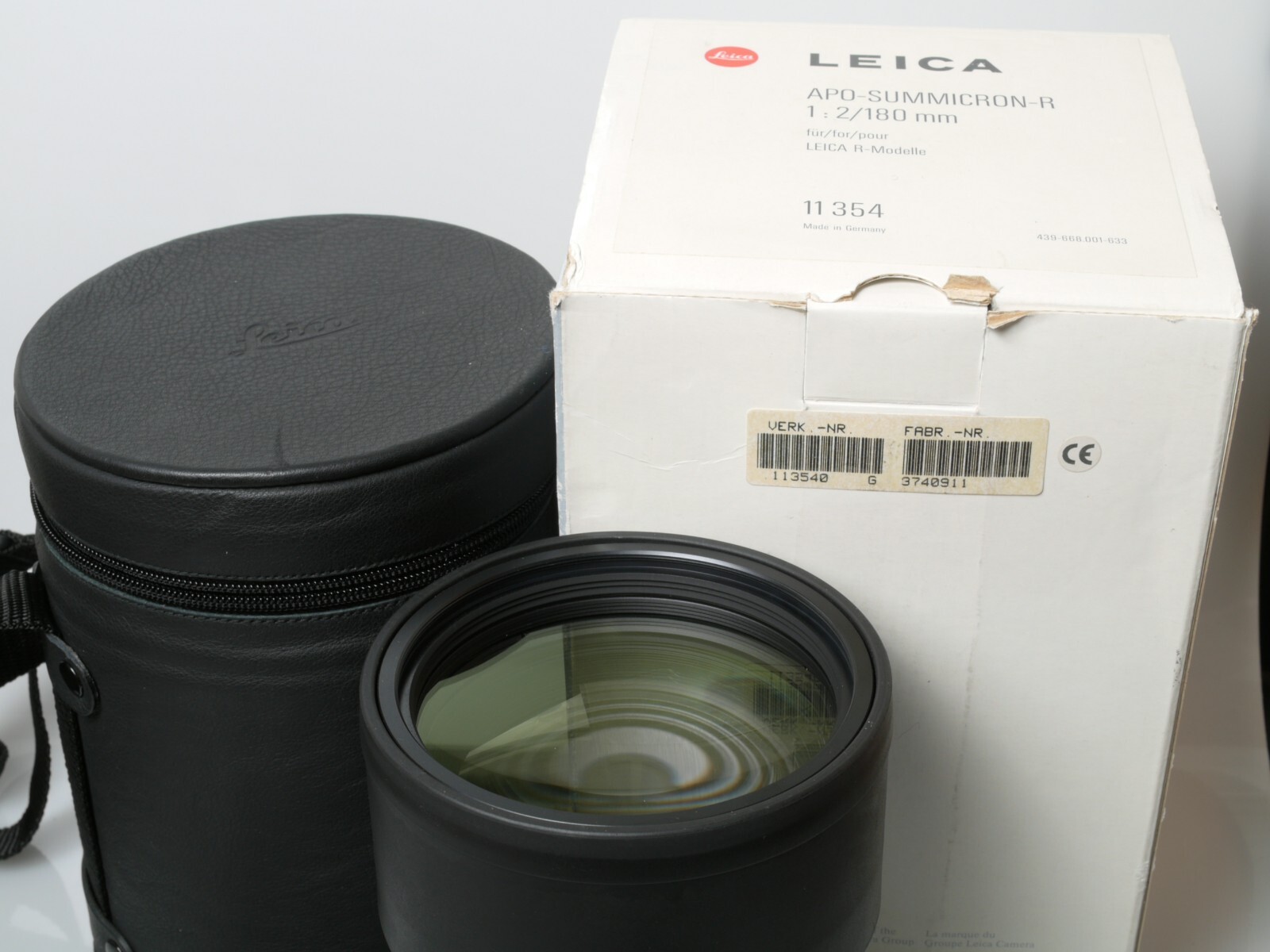 LEICA APO-SUMMICRON R 180mm 1:2 11354 ROM Top