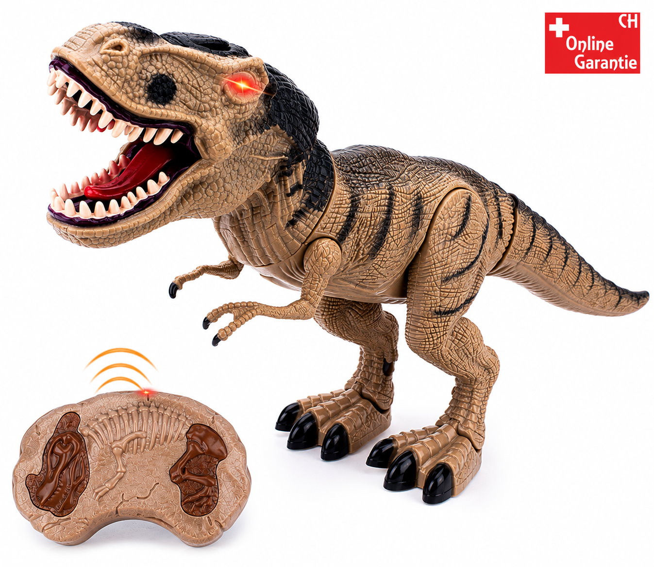 Ferngesteuerter Tyrannosaurus Rex mit Licht Sound und Dampfeffekt