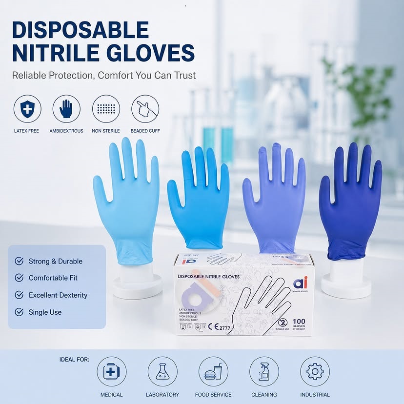 Handschuhe, Nitrilhandschuhe, Vinylhandschuhe, Latexhandschuhe, OP-Tücher, Ultraschallgeräte, Laborausrüstung, Chirurgische und therapeutische Geräte, Anästhesiegeräte,