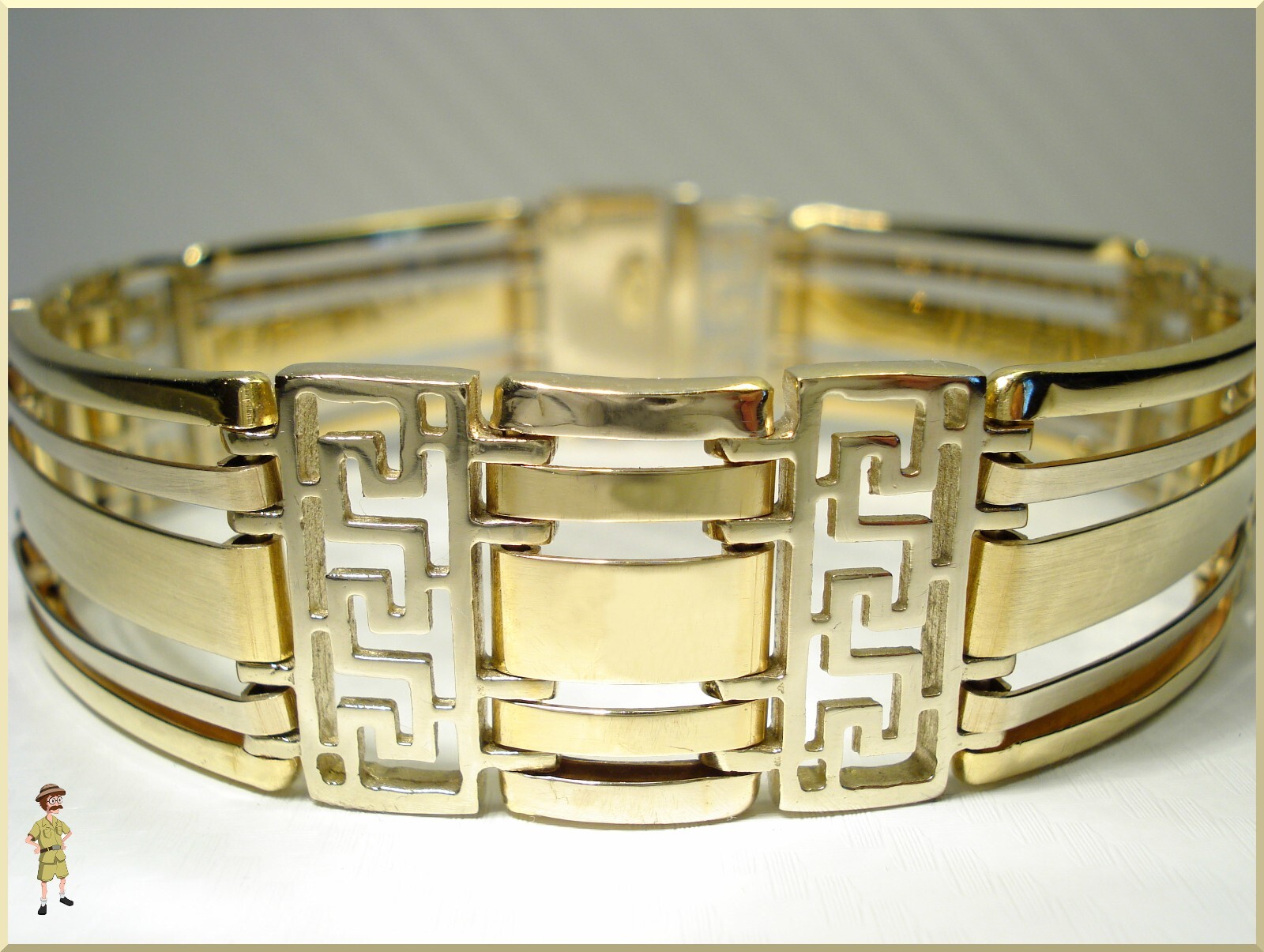 Echt Versace massiv Gold Armband 14k